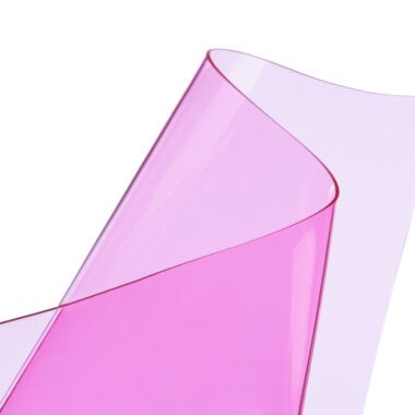 PVC-Folie bunt - Pink 600µm  (20m Rolle)