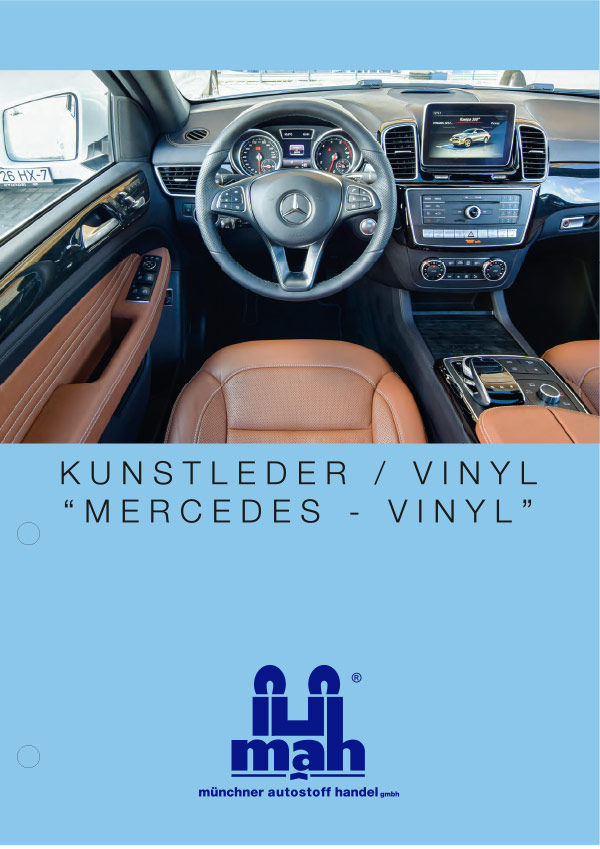 Mercedes vinyl sample card