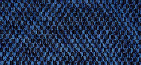Spacer knitted check pattern blue